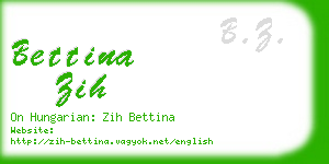 bettina zih business card